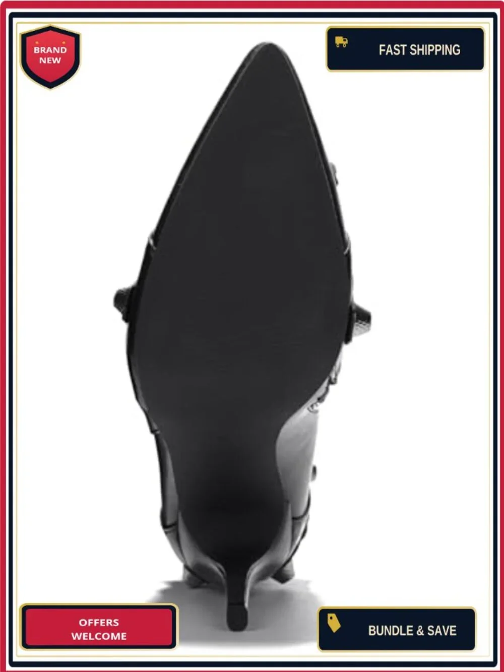 Metallic PU Leather Thigh High Boots, Pointy Toe, 3.5